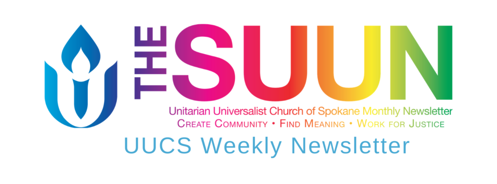 SUUN Newsletter - Unitarian Universalist Church of Spokane